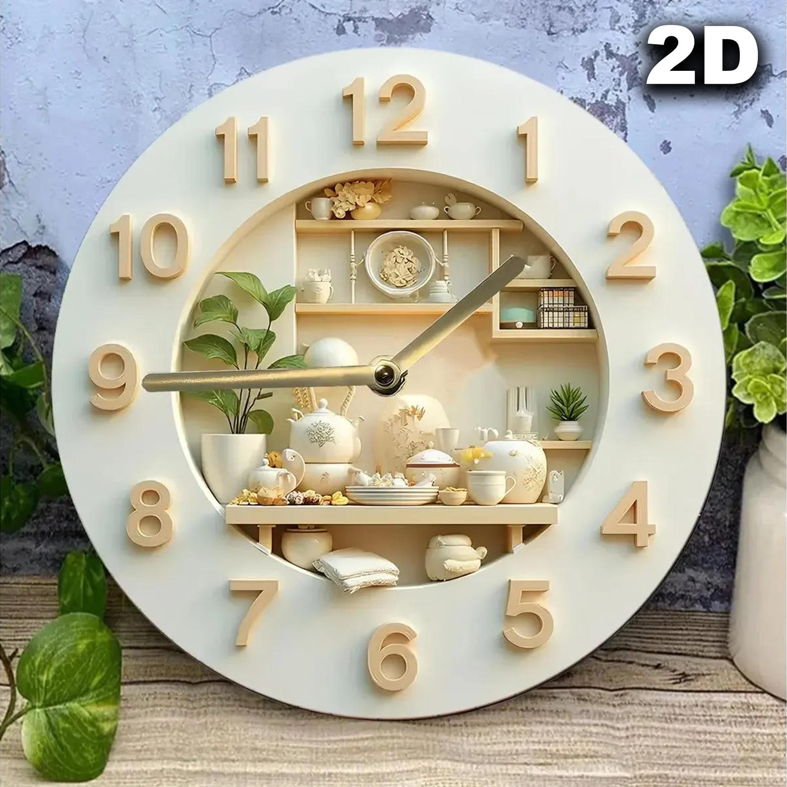 Personalized Kitchen Name Clock