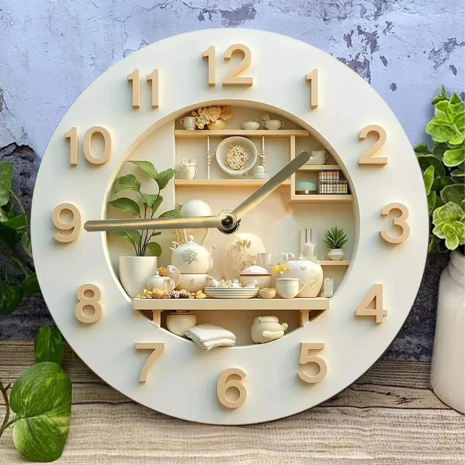 Personalized Kitchen Name Clock