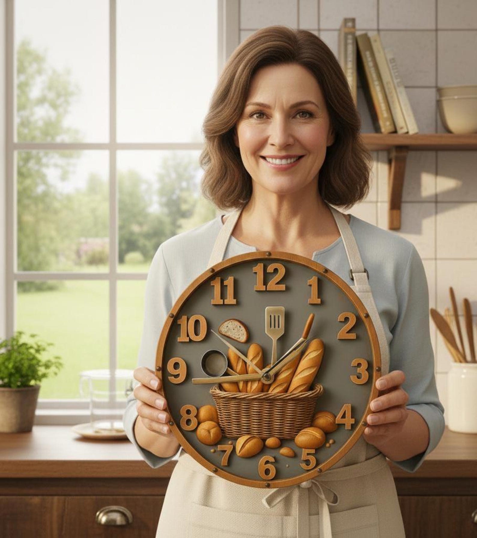 Rustic Kitchen Wall Clock