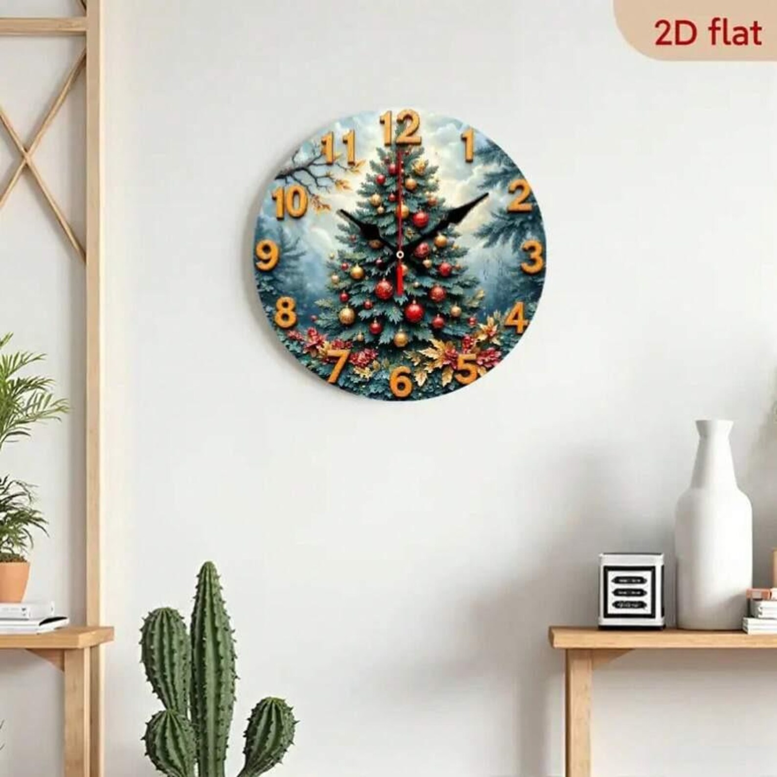 Christmas Tree Wall Clock
