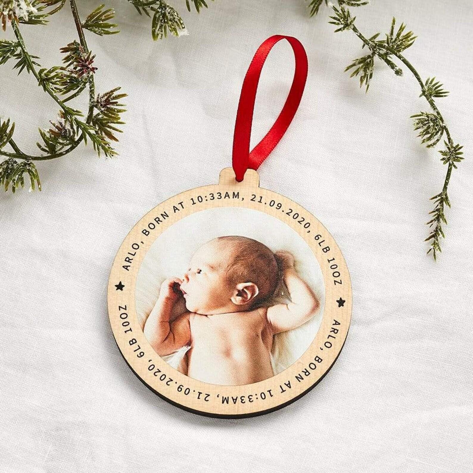Baby’s First Christmas Photo Ornament