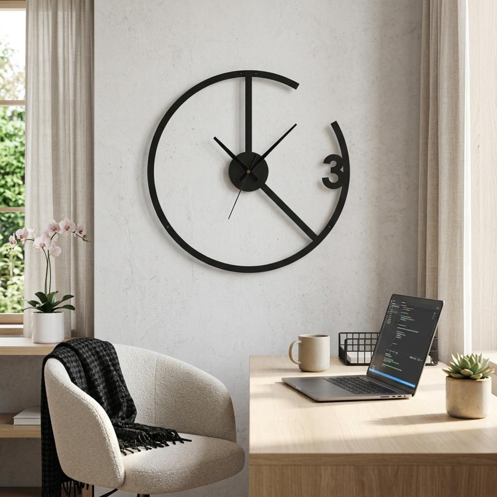 Gear Wall Clock – Oversized Industrial Clock