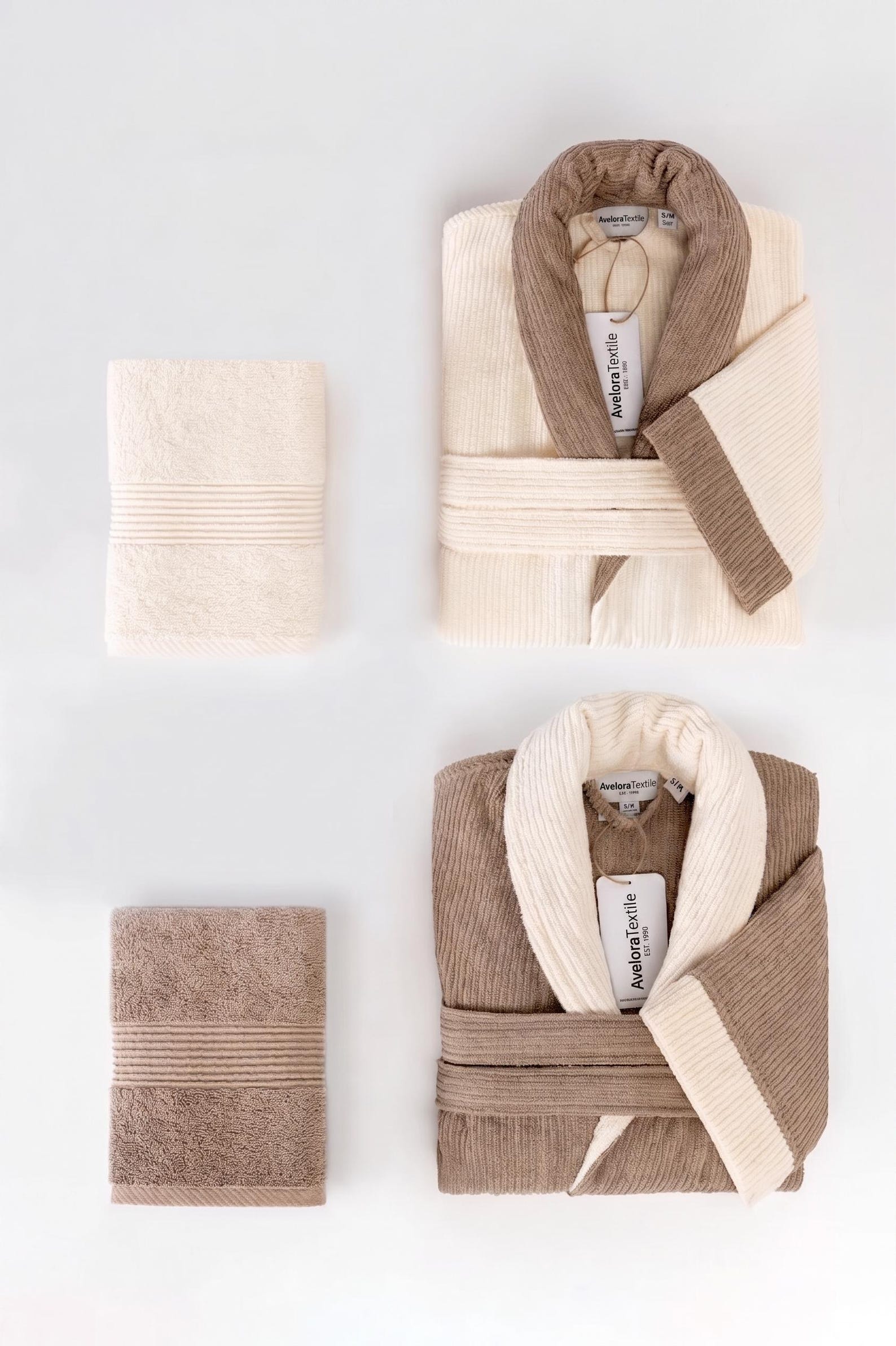 Family Matching Robes – Set of 4 Waffle Bathrobes