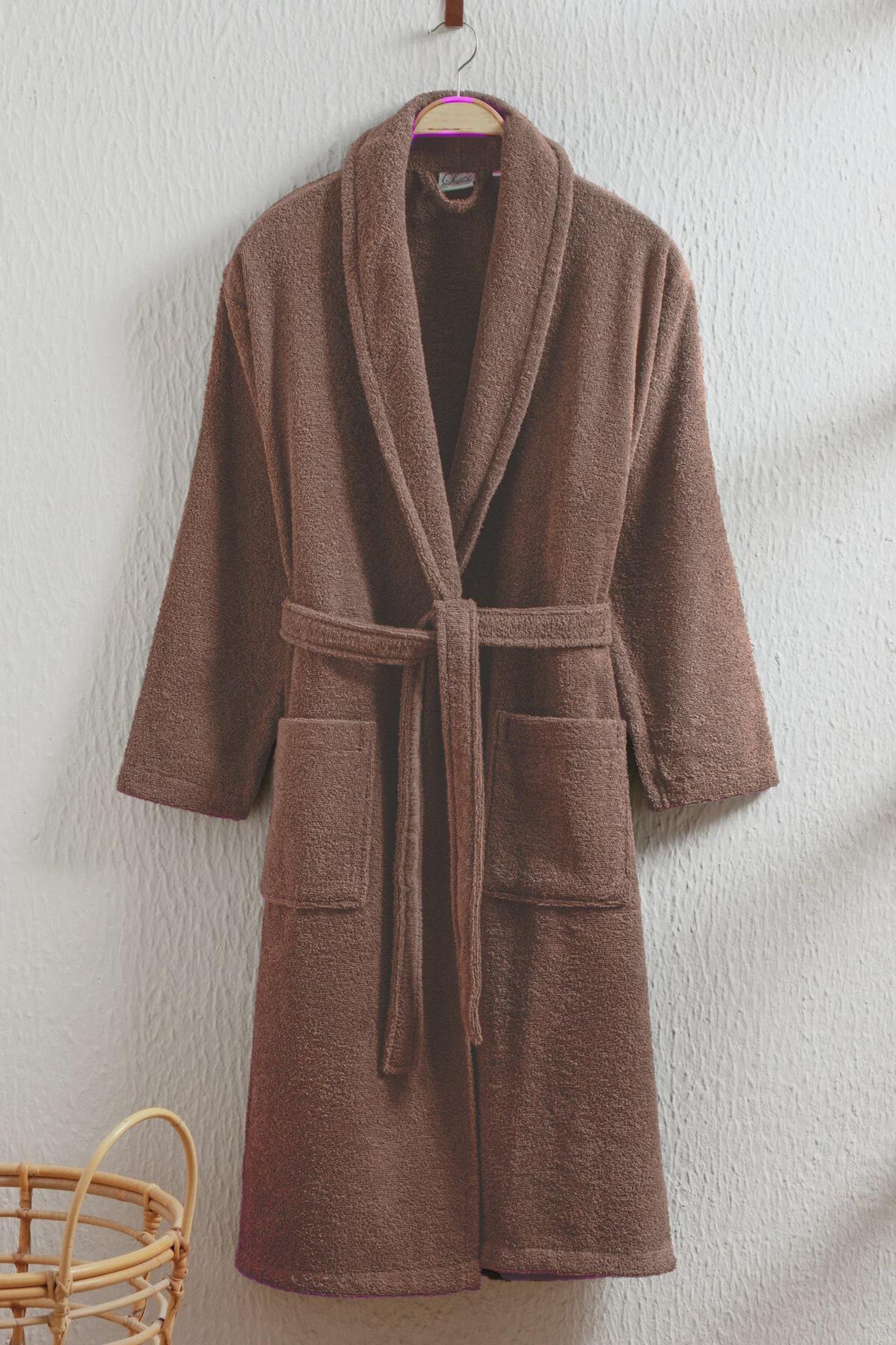 Personalized Shawl Collar Bathrobe – 100% Cotton