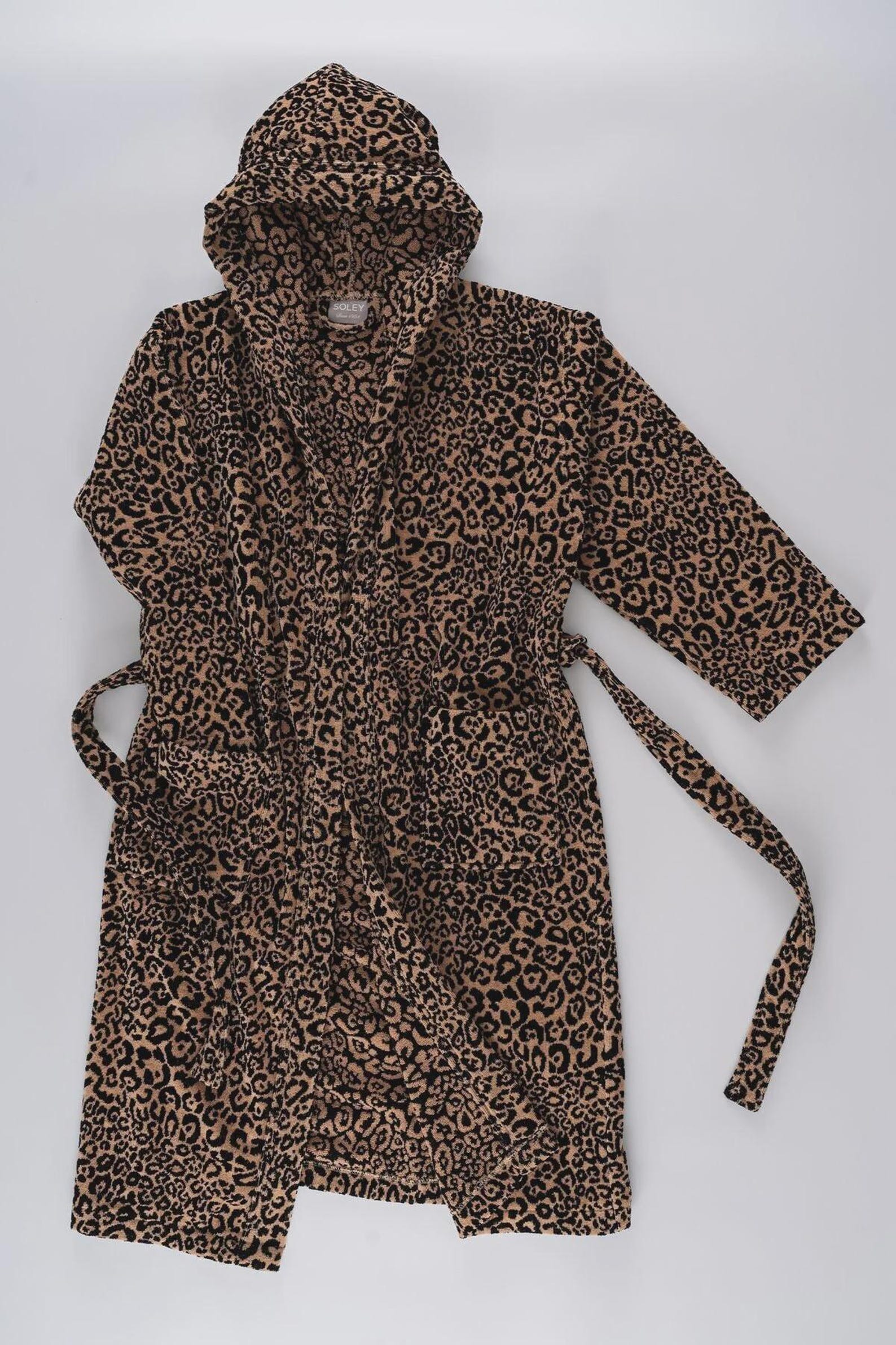 Leopard Velvet Robe – Personalized Cotton Velvet Kimono