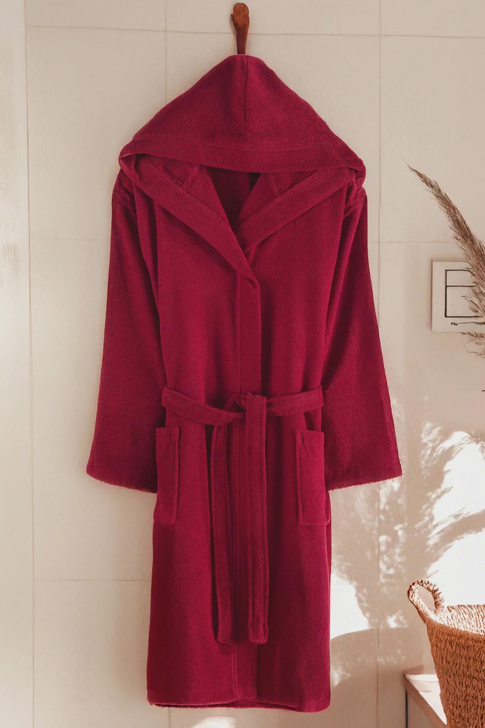 Personalized Hooded Turkish Bathrobe – Anthracite
